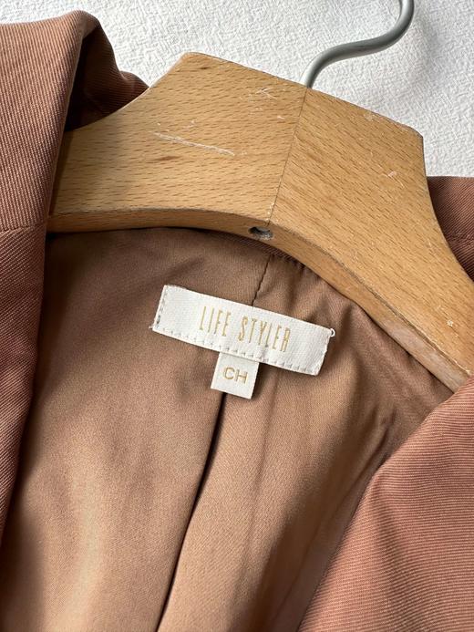 贝壳三 通勤气质一粒扣翻领西装女翻盖口袋简约西服外套C110818 商品图3