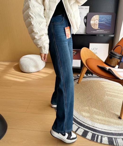 土耳其新款加绒小太阳保暖显瘦窄版阔腿长裤 商品图3