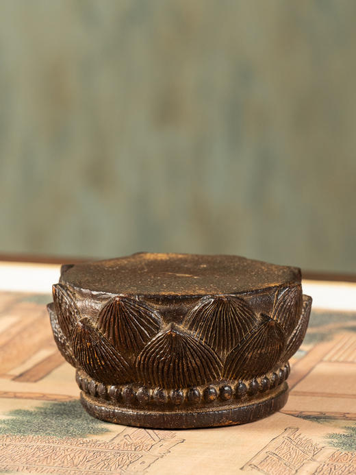 清	竹雕莲花台座 商品图0