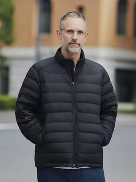 出口俄罗斯订单男式轻量防水白鸭绒外套可外穿货内胆