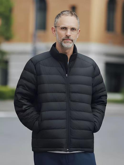 出口俄罗斯订单男式轻量防水白鸭绒外套可外穿货内胆 商品图0