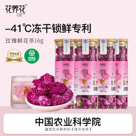 花养花冻干玫瑰鲜花茶绿色无硫熏大朵重瓣食用泡茶玫瑰茶16g