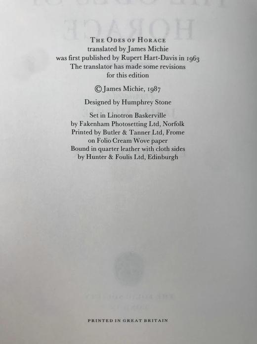 霍拉斯颂歌 配插图 弗里欧书社函装本 商品图3