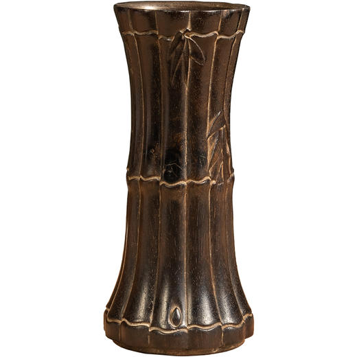 清	紫檀竹节花插 商品图5