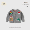 口袋小象针织纯棉婴儿毛衣外套秋冬A类宝宝毛衣开衫加厚男童毛衣 商品缩略图0