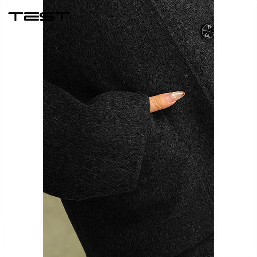 冬上新韩系宽松保暖百搭高级感帽双面呢2254129 商品图3