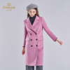 乔万尼羊毛大衣女新款100%绵羊毛粉色外套ET4A850 商品缩略图1