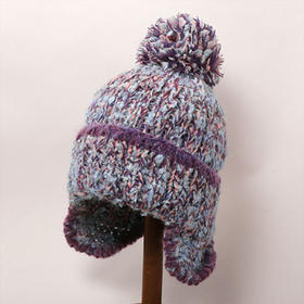 北京仓｜CA4LA-STRAWBERRY TREE 7-绒球球 毛线帽（紫色）［日本设计师］