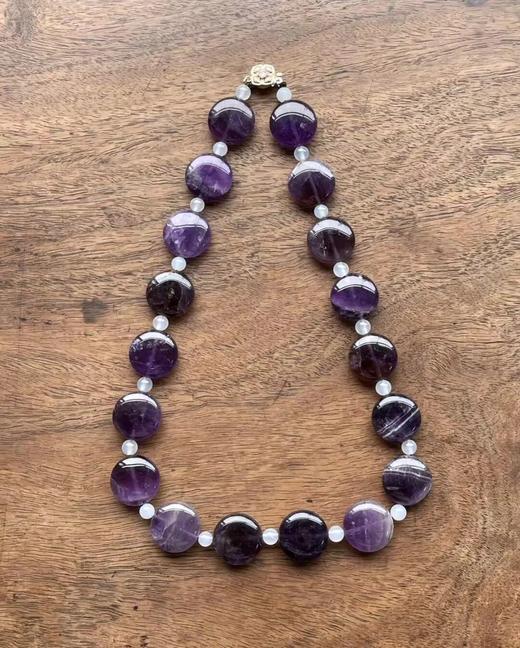 紫水晶扁圆珠首饰三件套组，顺丰包邮 商品图10