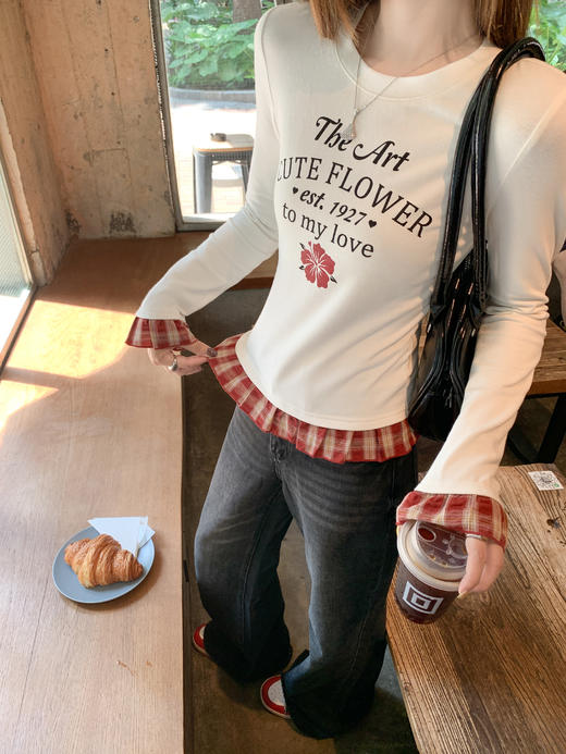 【189元任选2件】现货！黑灰色牛仔微喇裤 商品图7