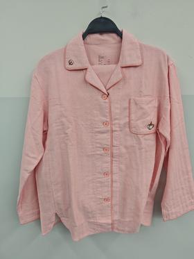 GM家居服 149.9元 女士全棉双层纱提花套装  (线上线下同时在售不保证有货，活动款不退不换介意勿拍) 630936-TY