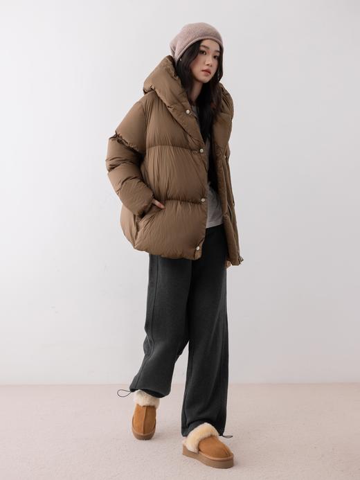 COCO ZONE “泡芙”美拉德90鹅绒连帽保暖羽绒服CC2D3136 商品图2