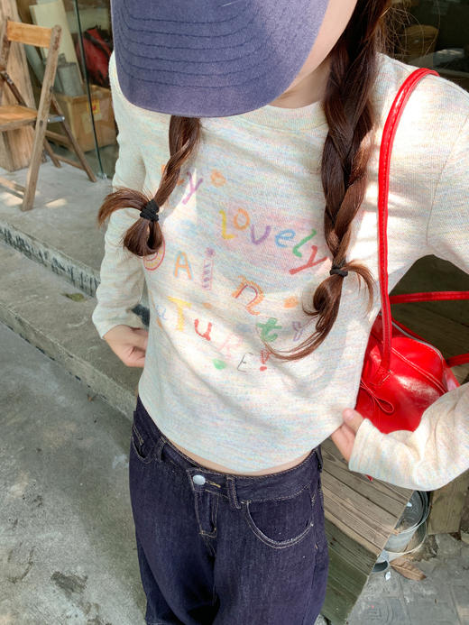 【129元任选2件】现货！彩色字母印花T恤 商品图6