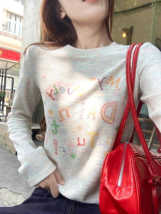 【129元任选2件】现货！彩色字母印花T恤 商品图10