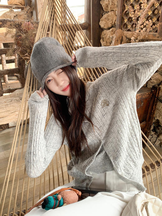 <曾小咸推荐>现货秒杀！微信超特价！3色polo领刺绣针织衫两件套 日常219.99 立减120 秒杀99.99！ 商品图13