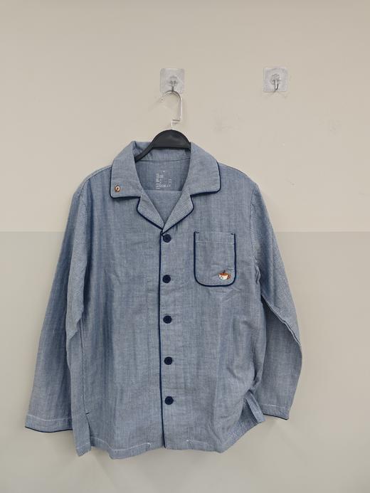 GM家居服 149.9元 男士全棉双层纱提花套装  (线上线下同时在售不保证有货，活动款不退不换介意勿拍) 630940-TY 商品图0