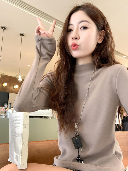 <曾小咸推荐> 现货秒杀！微信超特价！杏色撞咖色连帽毛衣 日常218.88 立减118.89 秒杀99.99！ 商品图10