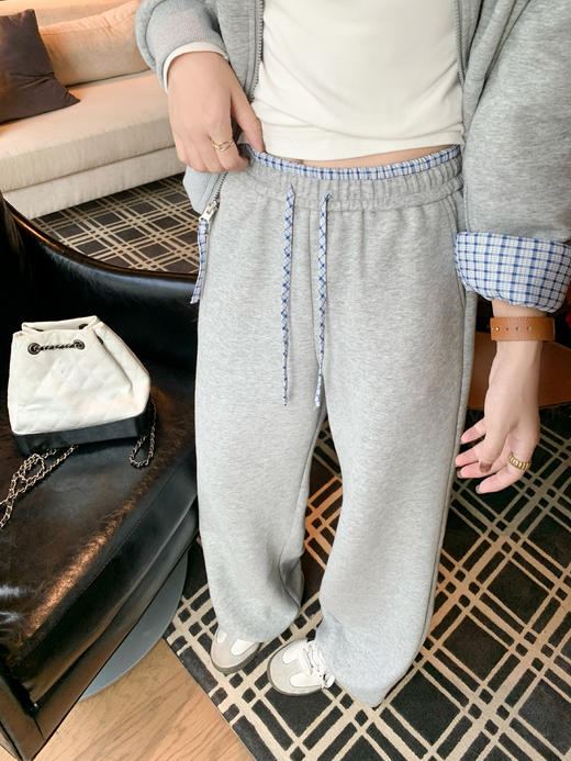 <曾小咸推荐> 现货秒杀！微信超特价！两面穿灰色格子卫衣外套 日常209.99 立减110 秒杀99.99！ 灰色裤子秒杀79.99！ 商品图13