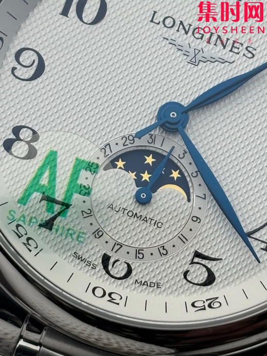 AF浪琴名匠月相系列 四针月相 名匠月相40mm 经典数字面 自动机械 男士腕表 商品图8