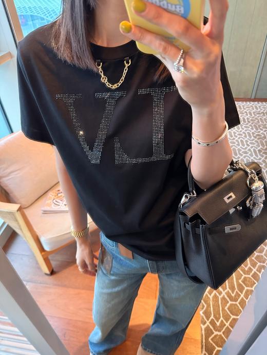 驴家 25年新品 心动来袭 烫钻T恤 (KX*MM) 商品图2