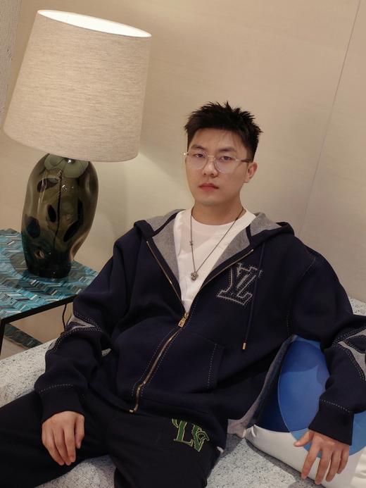 驴家 25FW嵌花拉链棉质混纺连帽衫（DY） 商品图4