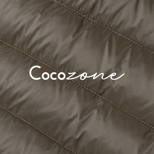 COCO ZONE 刘 一一 “排骨鹅”95白鹅绒连帽横格纹鹅绒服 CD1A1616 商品图6