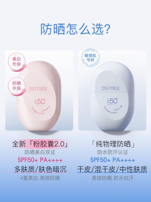 柳丝木美白高倍防晒霜乳女男物理SPF50+PA++++ 商品图1