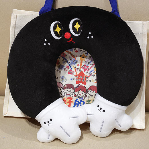 自然醒水晶绒小黑手u枕QYL 商品图8