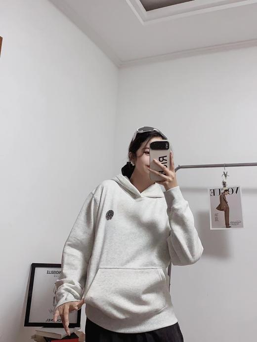 D110931秋冬连帽金属马蹄扣加绒卫衣男女同款 商品图6