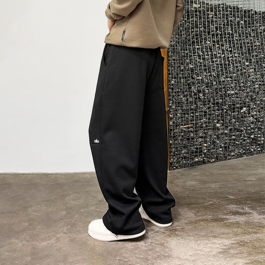 徐太浪【松紧腰系绳 缉明线】阔腿休闲裤男秋冬宽松直筒通勤裤子 商品图3