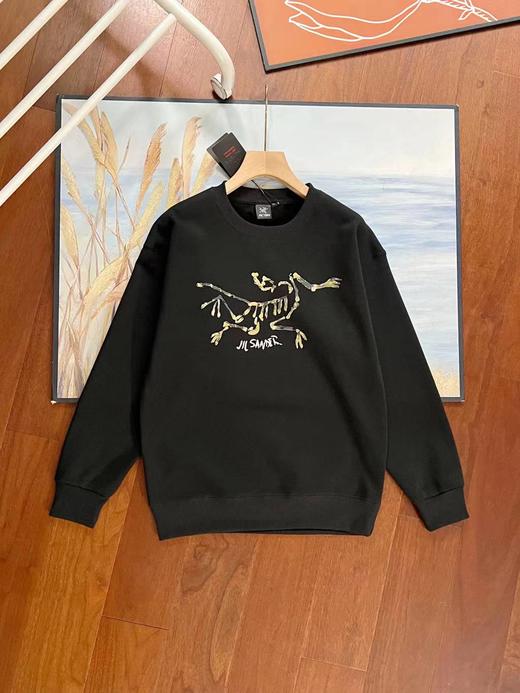 D110933联名款冬季新款男子针织加绒套头衫圆领卫衣 商品图10