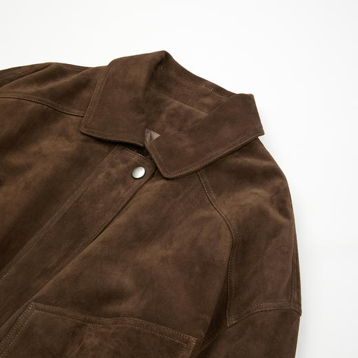 ROMI STUDIO“羊皮羽绒”90白鹅绒摩登复古廓形皮羽绒 RWCWW87004 商品图4