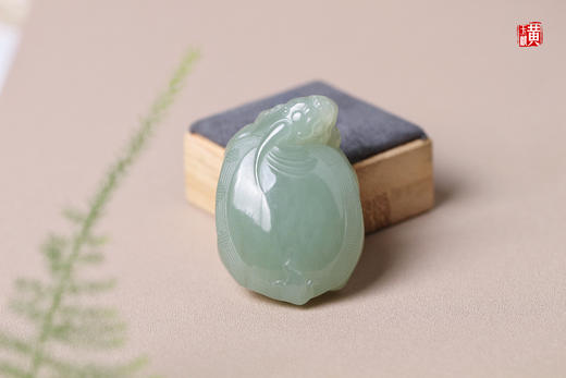 和田玉且末蓝【龙龟】吊坠 商品图1