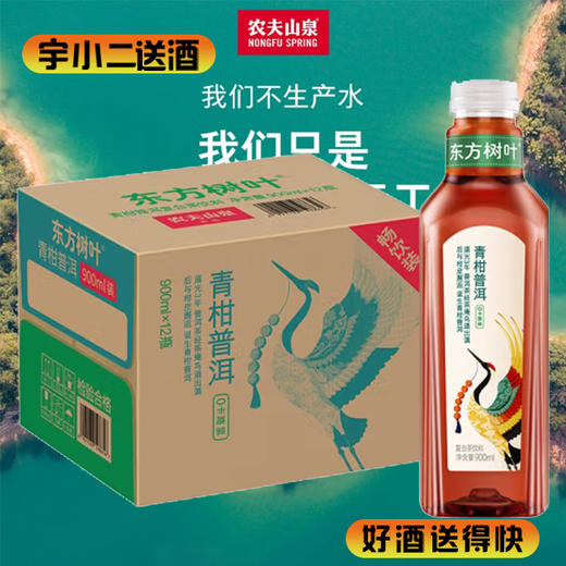 【茶饮料】东方树叶青柑普洱茶900ml*12 商品图0