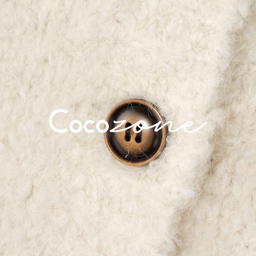 COCO ZONE 刘 一一 “霜降”羊毛混纺翻领单排扣毛织上衣 CD1A1668 商品图3