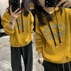 美式复古字母奥利绒数码印做旧连帽显瘦长袖卫衣 商品缩略图13