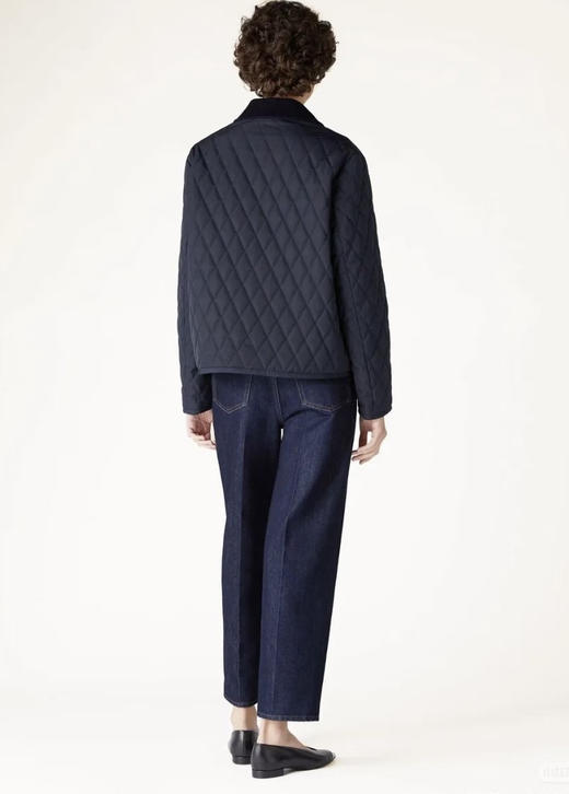 LP 羊绒领 经典菱格棉服。米色。深蓝色自己备注号码颜色 商品图2