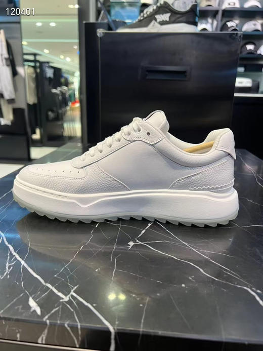 韩单PXG 可汗联名款新款高尔夫休闲男皮鞋，鞋底带钉防滑，材料：头层牛皮，所有材料客供订制，
黑色。白色
码数:40-41-42-43-44 商品图8