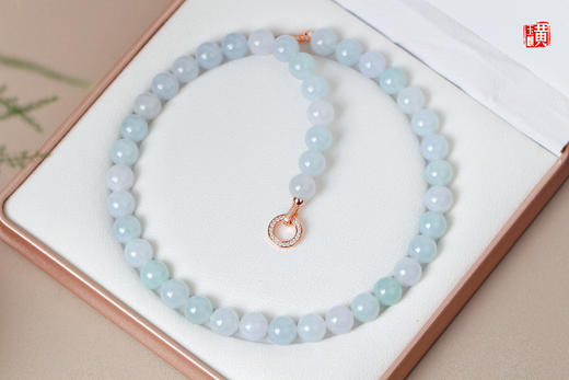 天然翡翠项链  珠径：12.5mm 商品图0