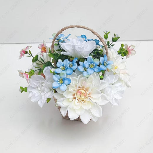 【花思源】扫墓专用仿真鲜花盆花（拼色）国际品质仿真花 商品图0