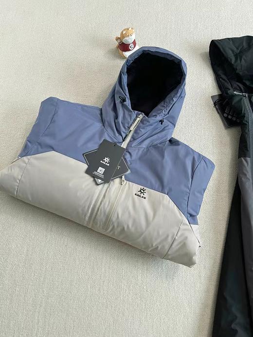 D110938拼色款男女同款下摆处抽绳设计保暖防寒棉服 商品图6