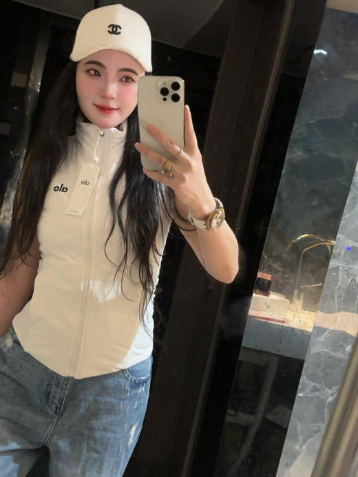 a*l*o蚂蚁腰棉服小马甲(蕾姐上身XS） 商品图9