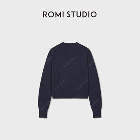 ROMI STUDIO“康赛妮羊绒”100%山羊绒柔软圆领套头毛衣 RWCAS06979