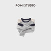 ROMI STUDIO“自在松弛 ”粗针羊毛圆领撞色休闲套头毛衣RWCASZ5668 商品缩略图2