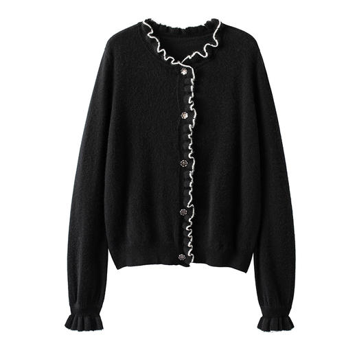 S·Y·C【法式香奢】山羊绒保暖开衫外套女R240272 商品图4