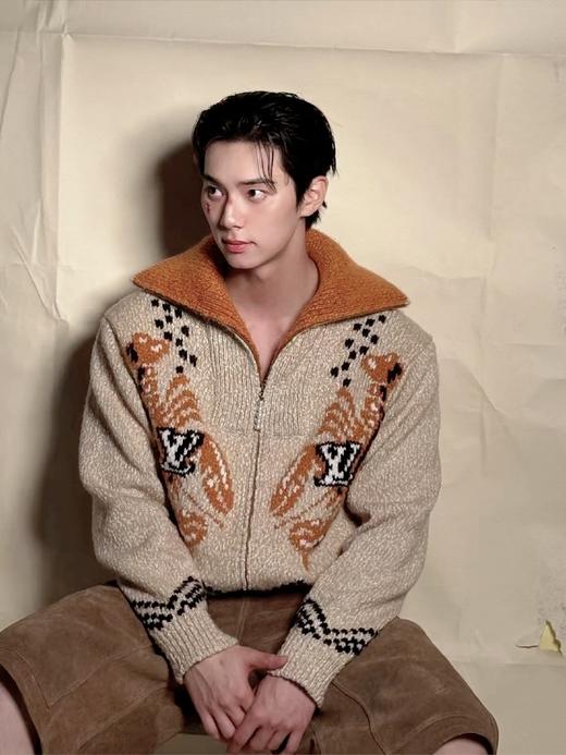 驴家 25FW提花拉链针织束腰夹克（DY） 商品图1