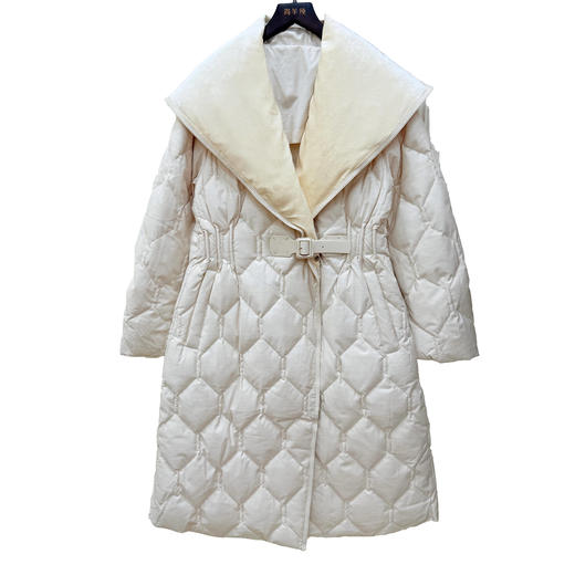 MENG Baby Cashmere【轻羽】90白鹅绒中长款时尚百搭羽绒服 商品图4