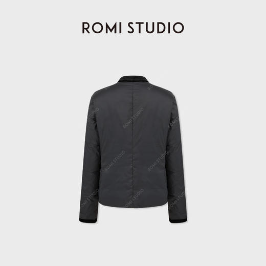 ROMI STUDIO“两面双穿”90白鹅绒轻盈丝绒圆领羽绒外套RWCWWG6035 商品图1