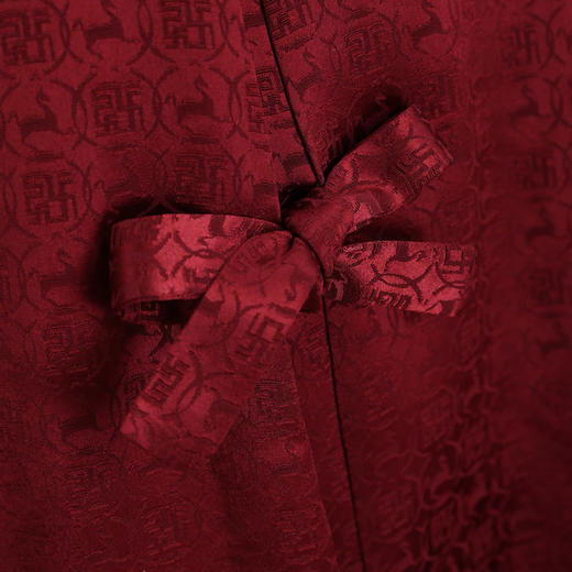 高品质寿服女棉套“一路万福”（深枣红、紫红）百年传统工艺寿衣 商品图7