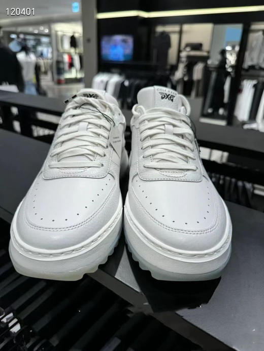 韩单PXG 可汗联名款新款高尔夫休闲男皮鞋，鞋底带钉防滑，材料：头层牛皮，所有材料客供订制，
黑色。白色
码数:40-41-42-43-44 商品图10